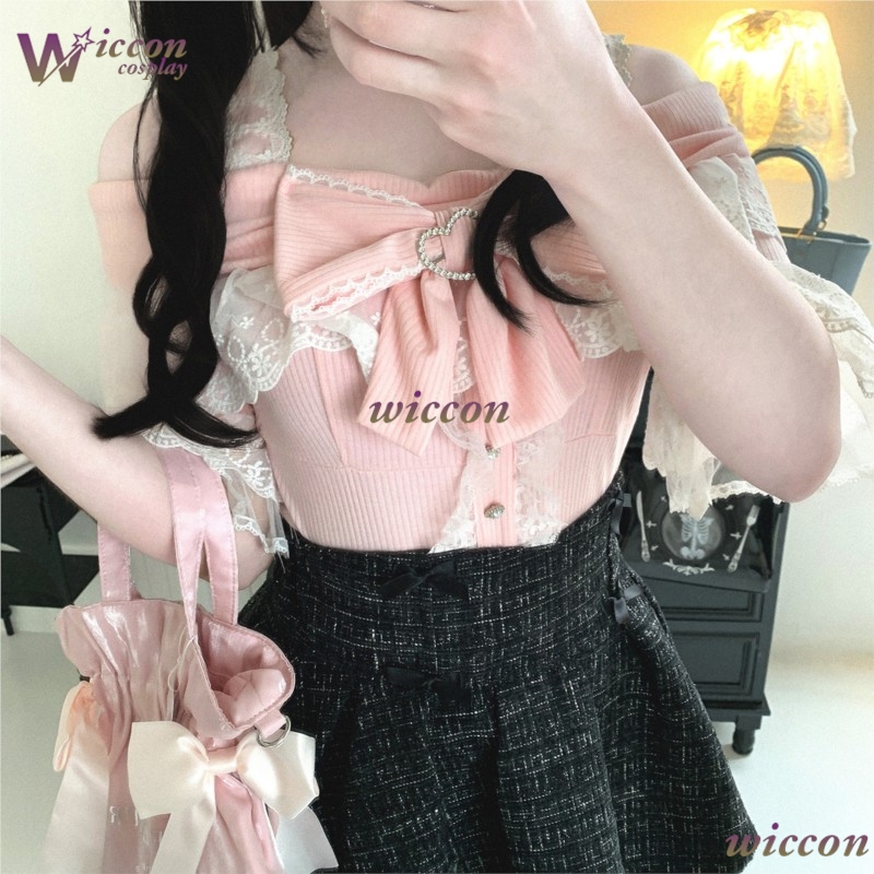 Blouse Off Shoulder - Anime Women Casual Daily Wear Sheer