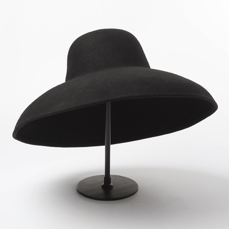 Classical Big Wide Brim Wool F - Hat Floppy Wide บทวิจารณ์และราคา
