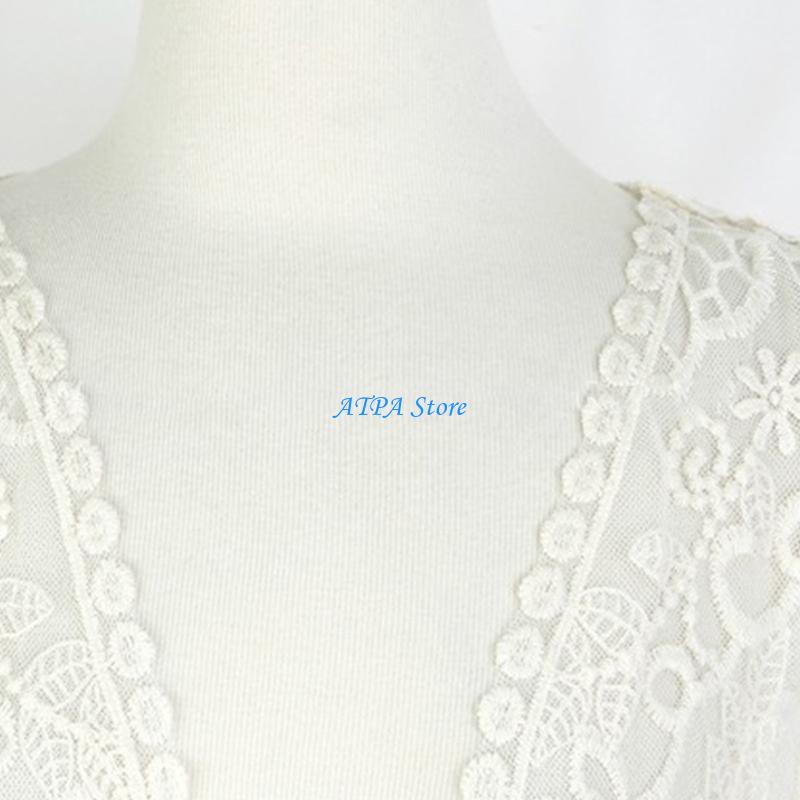 U13C Women Summer Lace Open Fr - Kimono Sheer Floral บทวิจารณ์และราคา