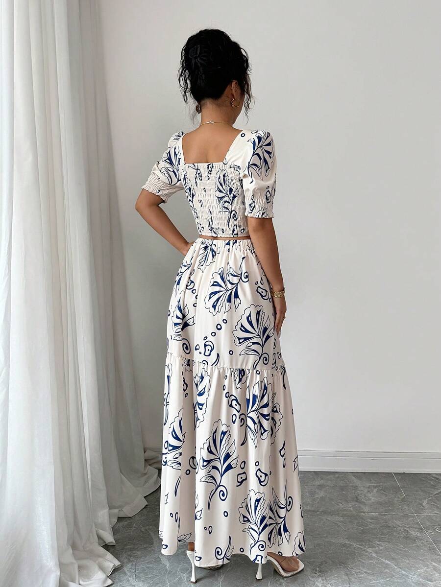 2026 Women Summer Two Piece Ou - Romper Floral Print บทวิจารณ์และราคา
