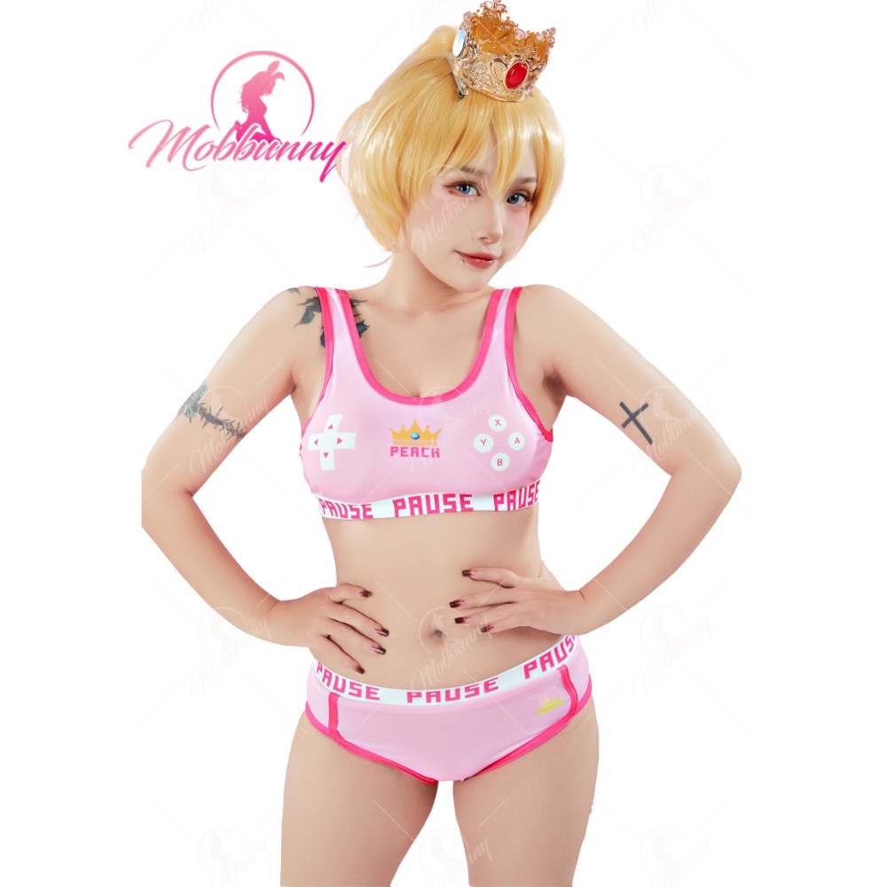 MOBBUNNY Peach Derivative Spor - Bralette Triangle Set บทวิจารณ์และราคา