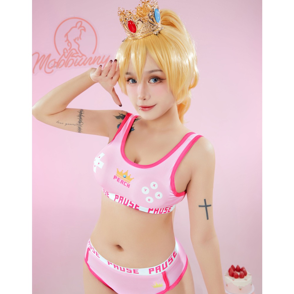 MOBBUNNY Peach Derivative Spor - Bralette Triangle Set บทวิจารณ์และราคา