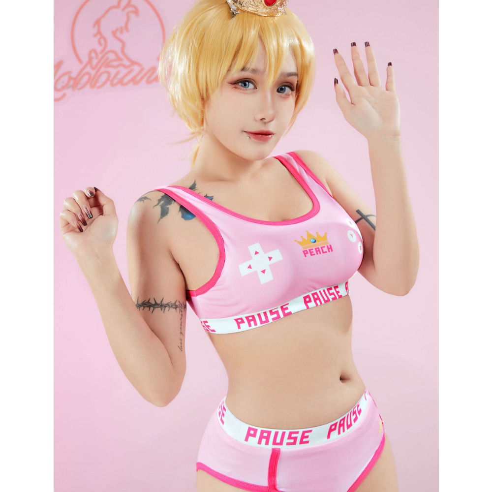 MOBBUNNY Peach Derivative Spor - Bralette Triangle Set บทวิจารณ์และราคา