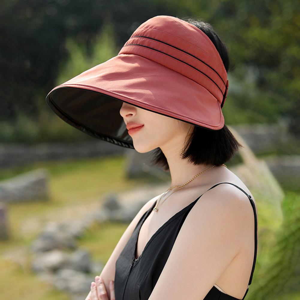 Women Sun Hat with Ponytail Ho - Hat Floppy Wide บทวิจารณ์และราคา