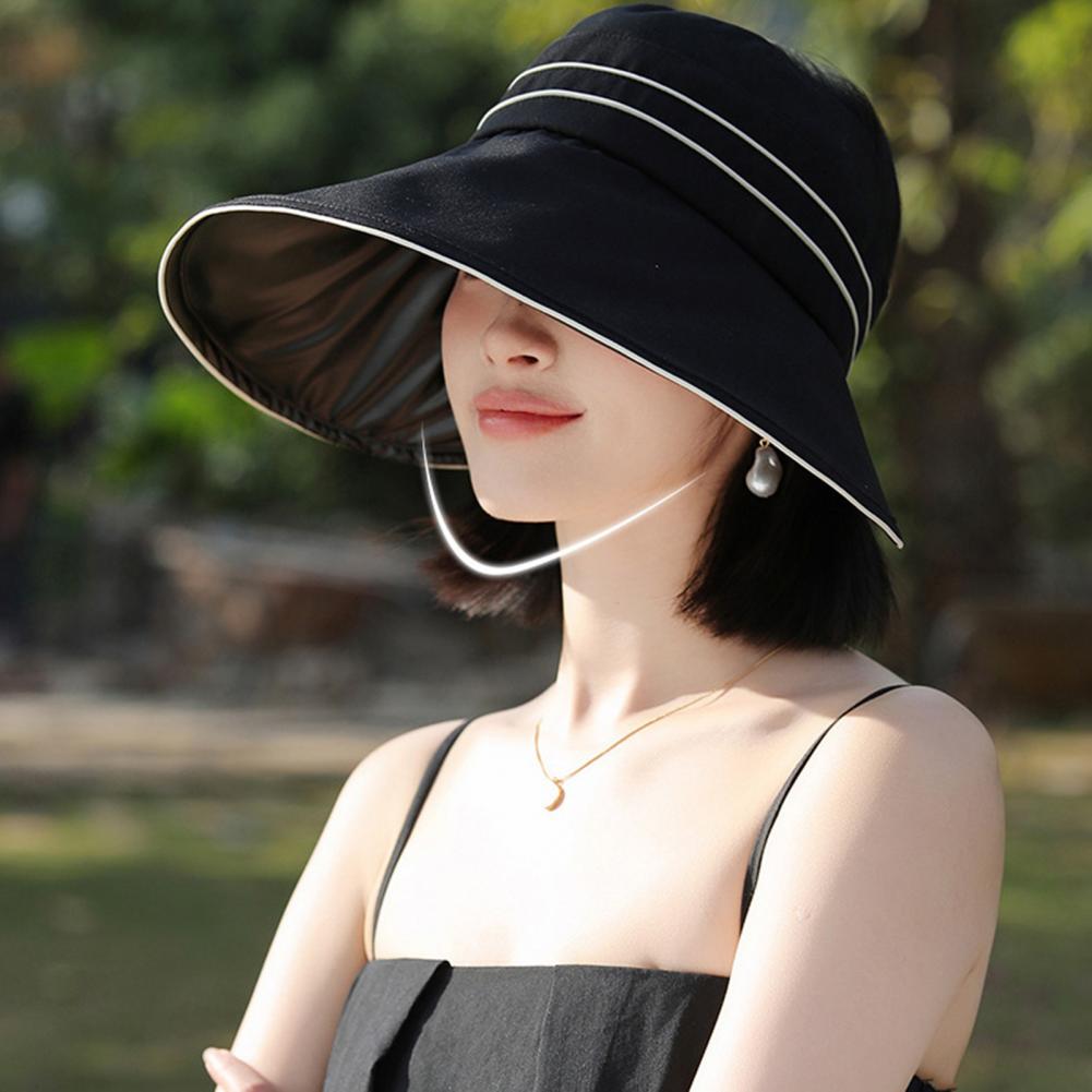 Women Sun Hat with Ponytail Ho - Hat Floppy Wide บทวิจารณ์และราคา