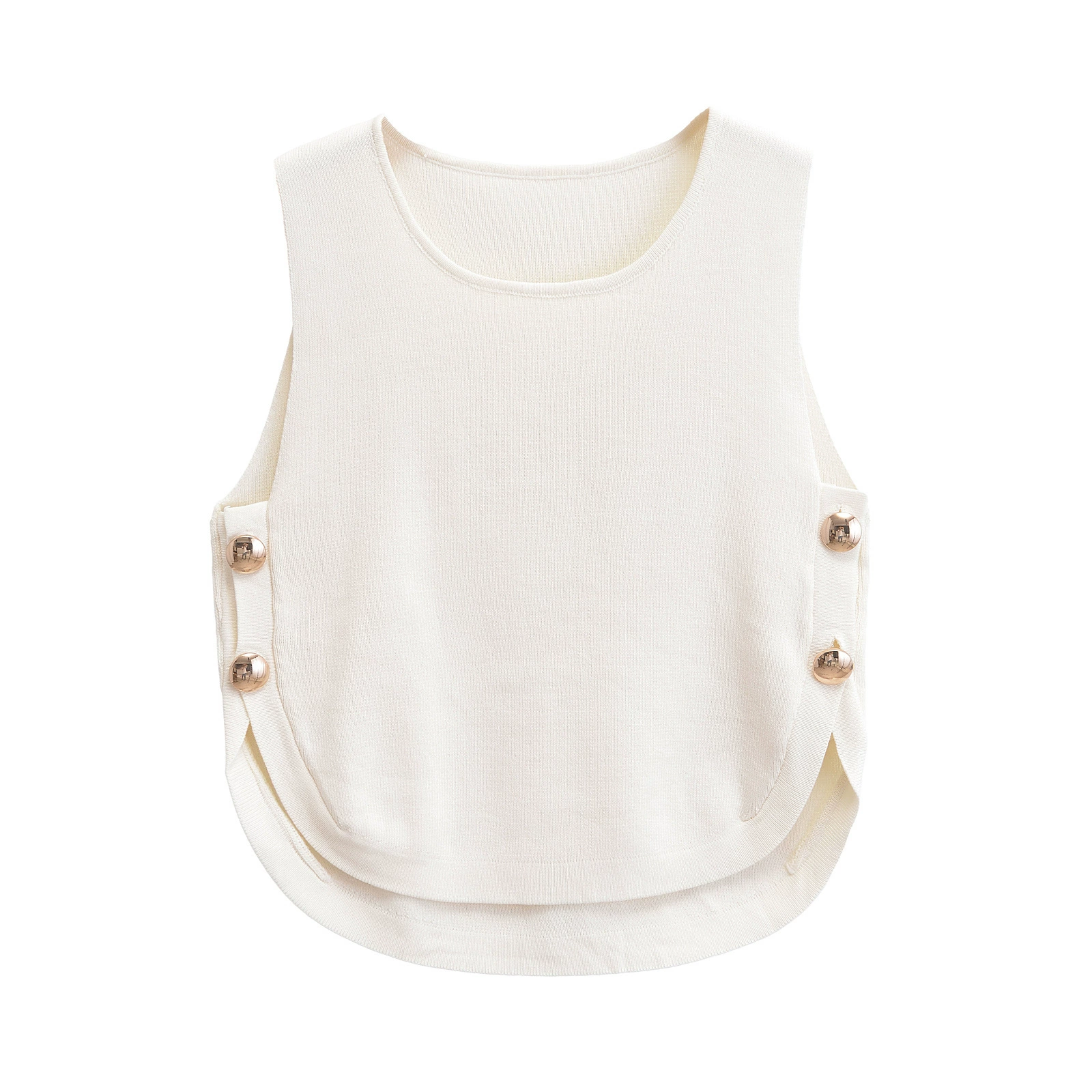 2025   Women's  Chic  Sleevele - Crop Top Crochet บทวิจารณ์และราคา