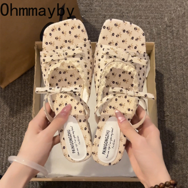 2026 Summer Floral Wedges Heel - Romper Floral Print บทวิจารณ์และราคา