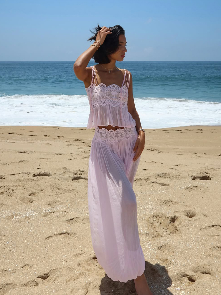 Women Floral Lace Sheer Layers - Romper Floral Print บทวิจารณ์และราคา