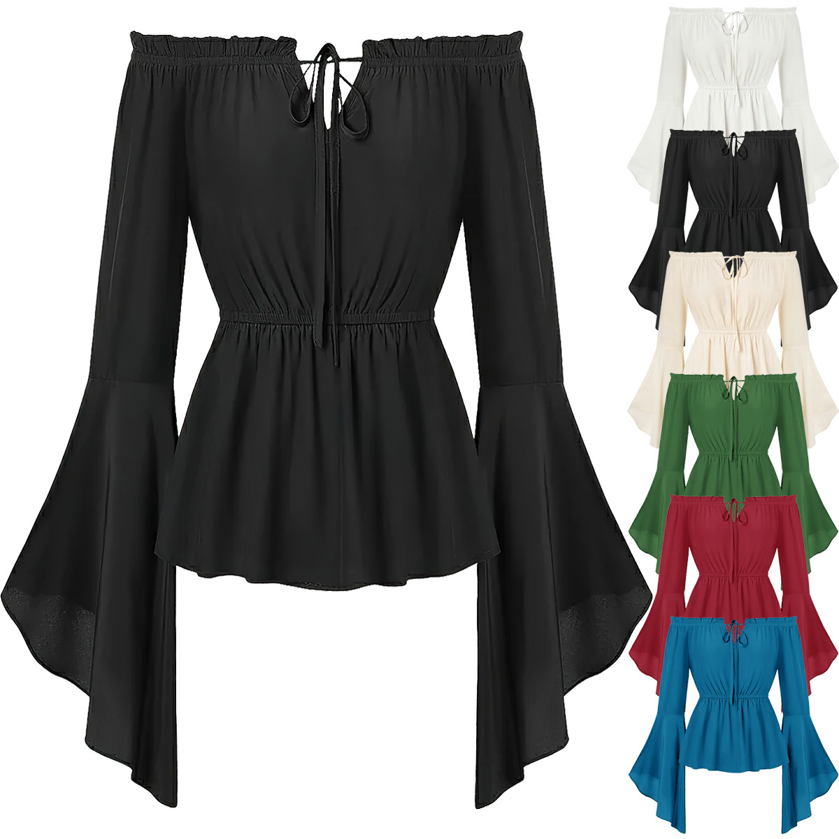 Off Shoulder Medieval Costume  - Blouse Off Shoulder บทวิจารณ์และราคา