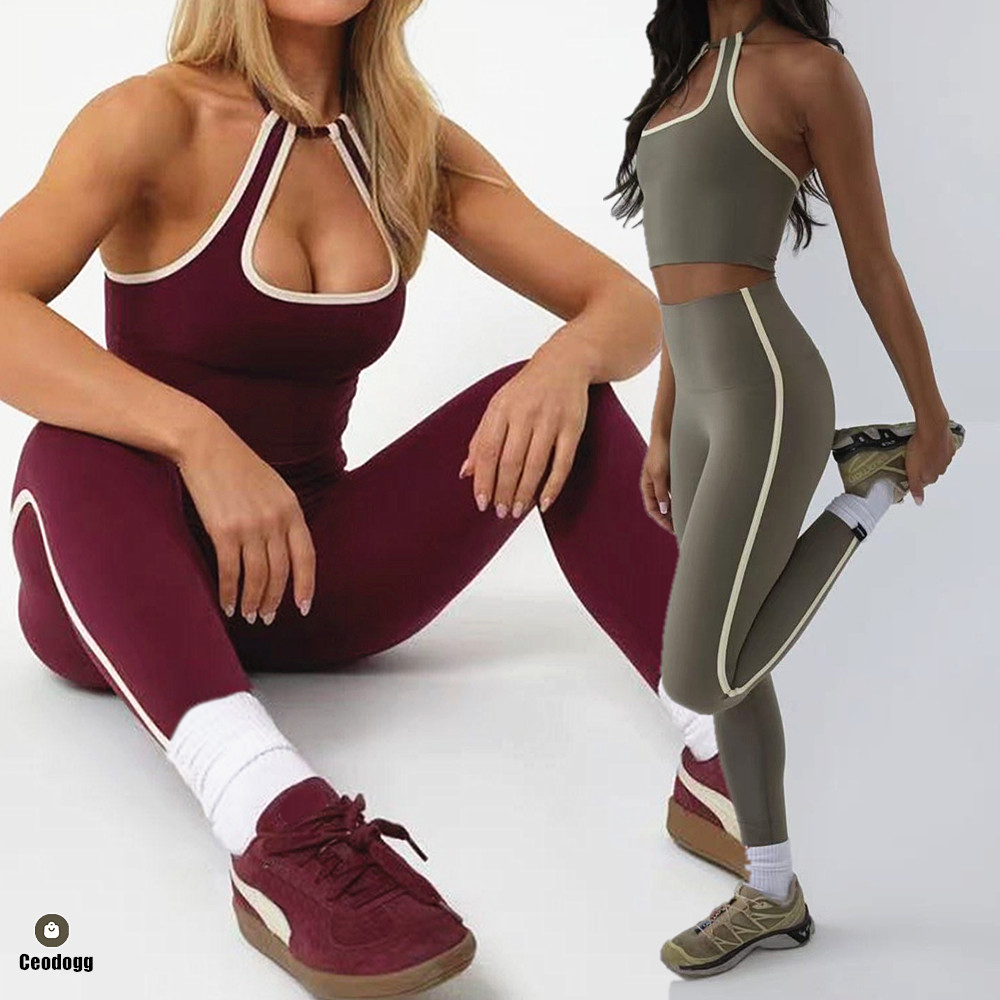 Hanging Halter Top Women Sport - Bralette Triangle Set บทวิจารณ์และราคา