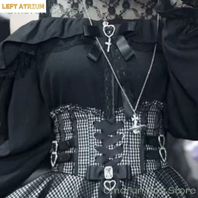 Jirai kei Lolita Dress Skirts  - Blouse Off Shoulder บทวิจารณ์และราคา