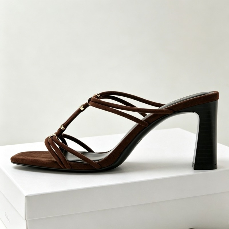 Summer Heeled Sandals for Wome - Sandal Strappy Heeled บทวิจารณ์และราคา