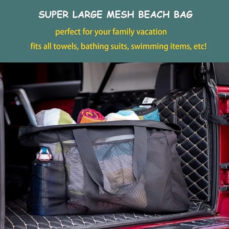 2026 New Large Capacity Mesh B - Tote Bag Beach บทวิจารณ์และราคา