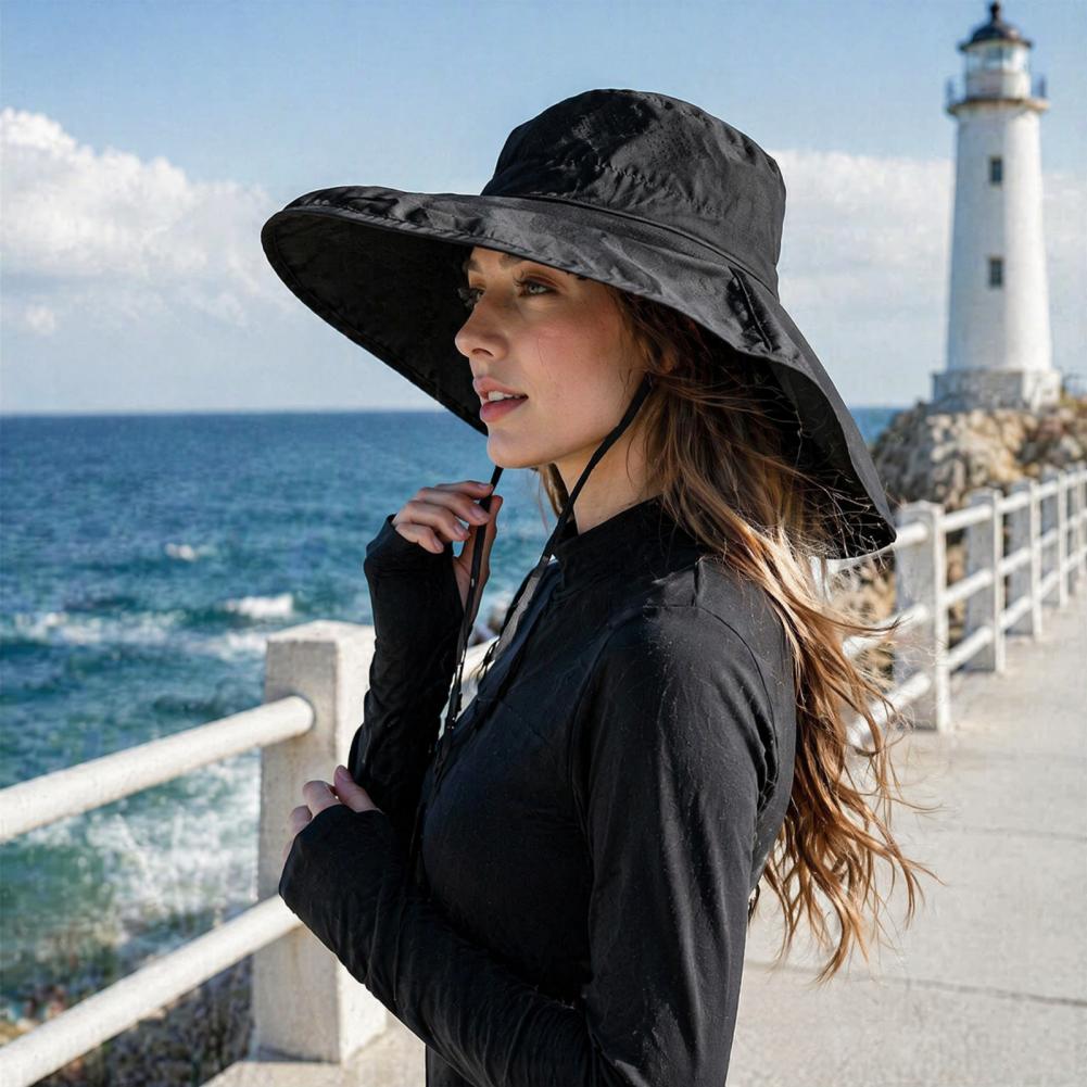 Breathable Mesh Fishing Hat Wo - Hat Floppy Wide บทวิจารณ์และราคา