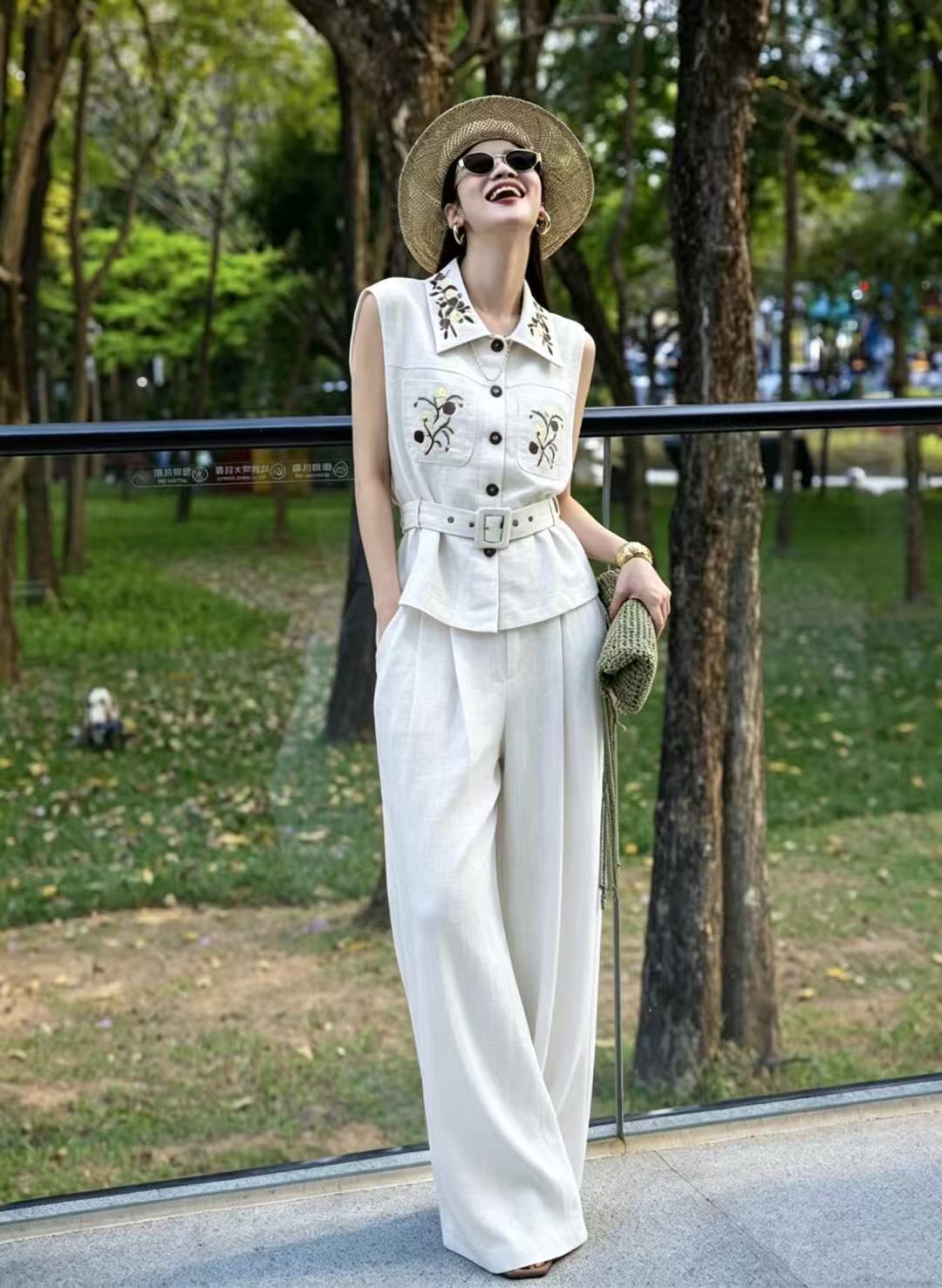 Heavyweight High-Quality Linen - Linen Pant Wide บทวิจารณ์และราคา