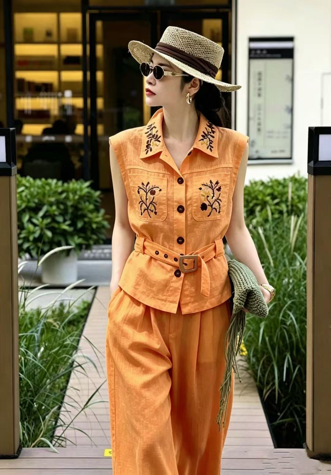 Heavyweight High-Quality Linen - Linen Pant Wide บทวิจารณ์และราคา