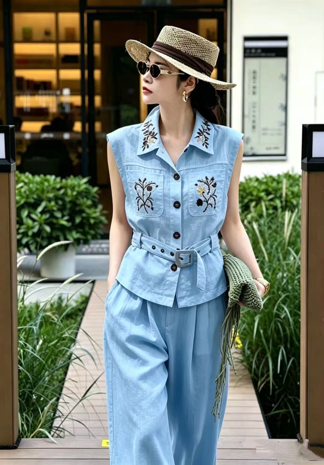 Heavyweight High-Quality Linen - Linen Pant Wide บทวิจารณ์และราคา