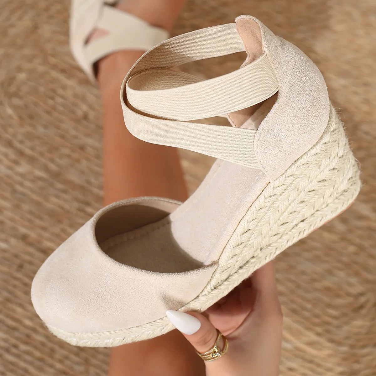 Cover Toe Women's Espadrille W - Wedge Espadrille Women บทวิจารณ์และราคา