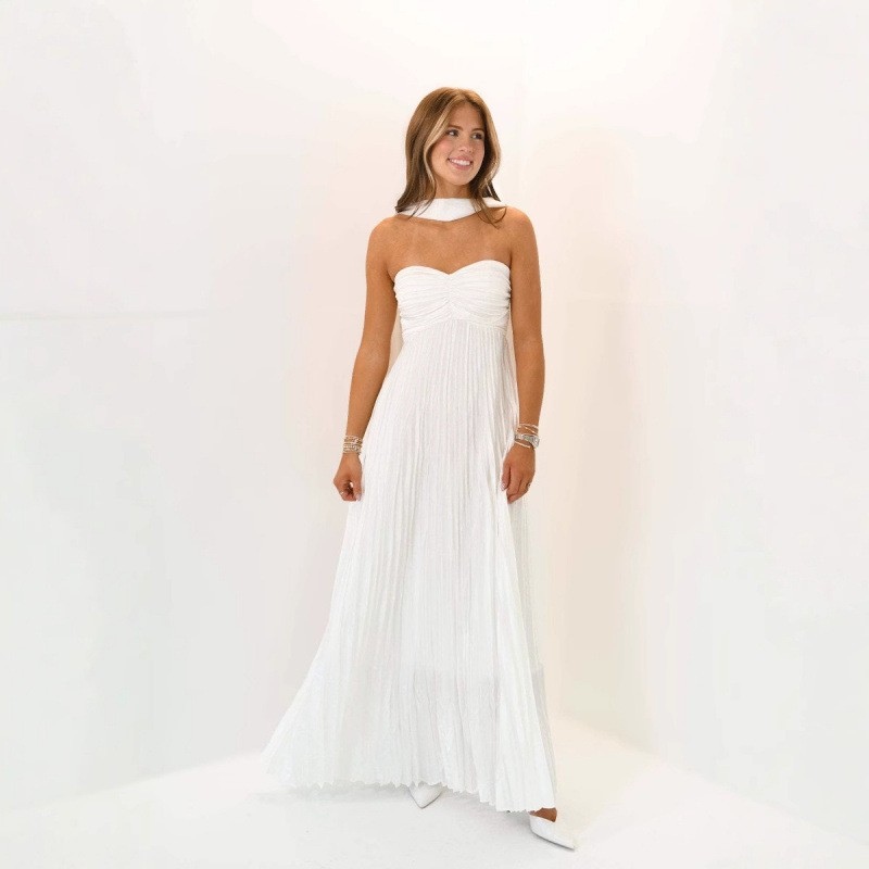 Wedding Guest Dress Elegant Pa - Maxi Dress Halter บทวิจารณ์และราคา