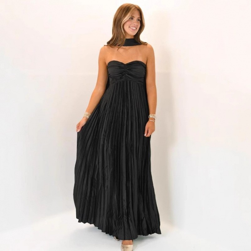 Wedding Guest Dress Elegant Pa - Maxi Dress Halter บทวิจารณ์และราคา
