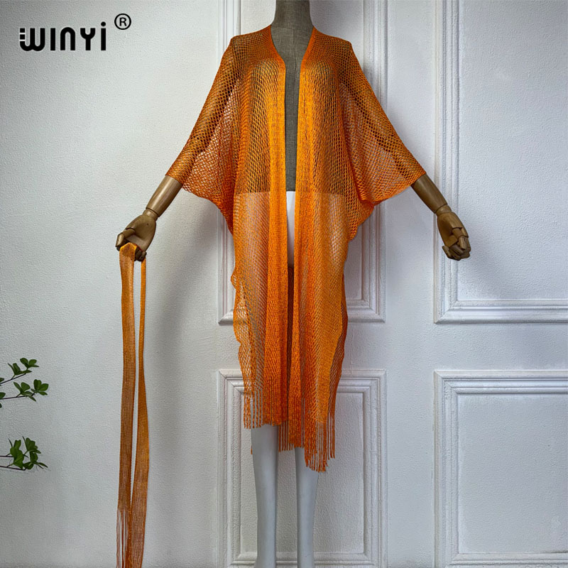 WINYI hollow beach kimono sexy - Cover Up Kaftan บทวิจารณ์และราคา