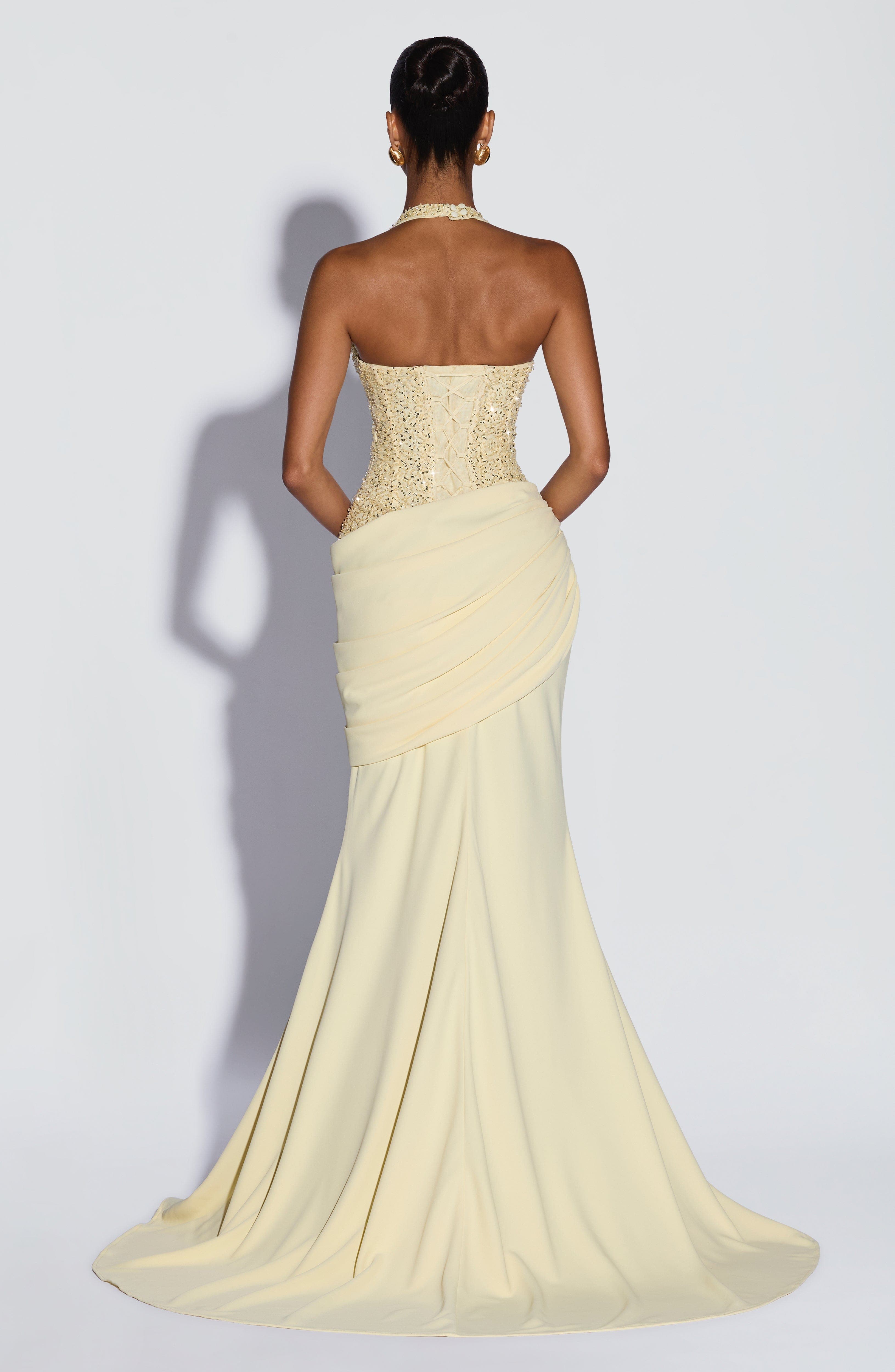Luxury Halter V Sequin Maxi Go - Maxi Dress Halter บทวิจารณ์และราคา