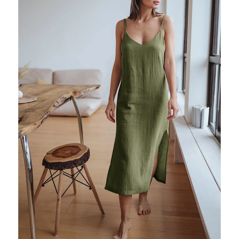 Muslin 100% Cotton Gauze Women - Linen Dress Wrap บทวิจารณ์และราคา
