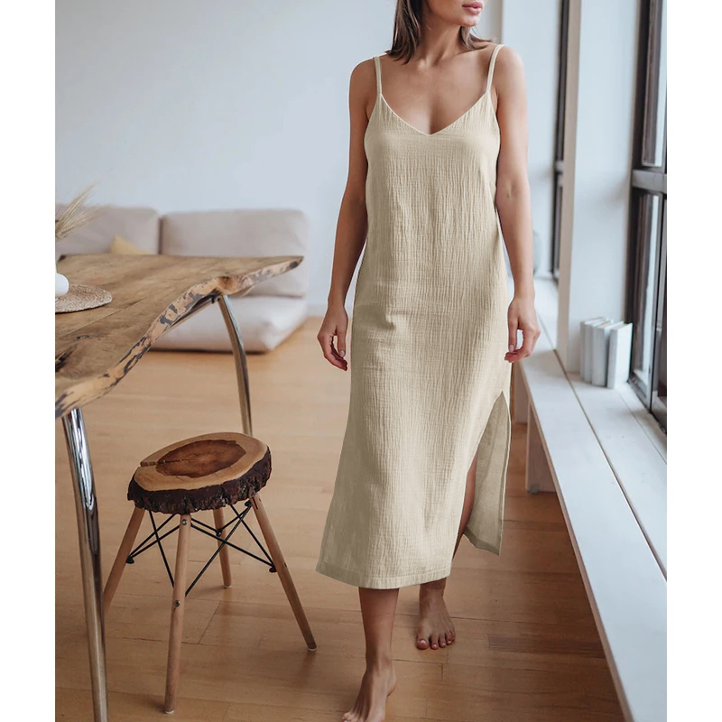 Muslin 100% Cotton Gauze Women - Linen Dress Wrap บทวิจารณ์และราคา
