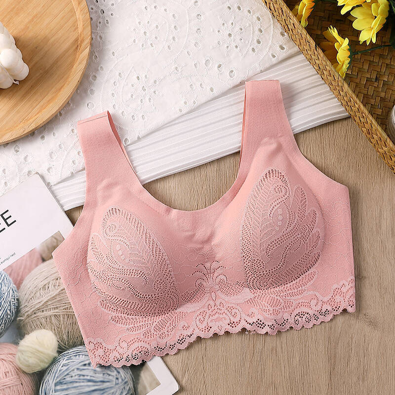 Breathable Latex Bra Seamless  - Bralette Triangle Set บทวิจารณ์และราคา