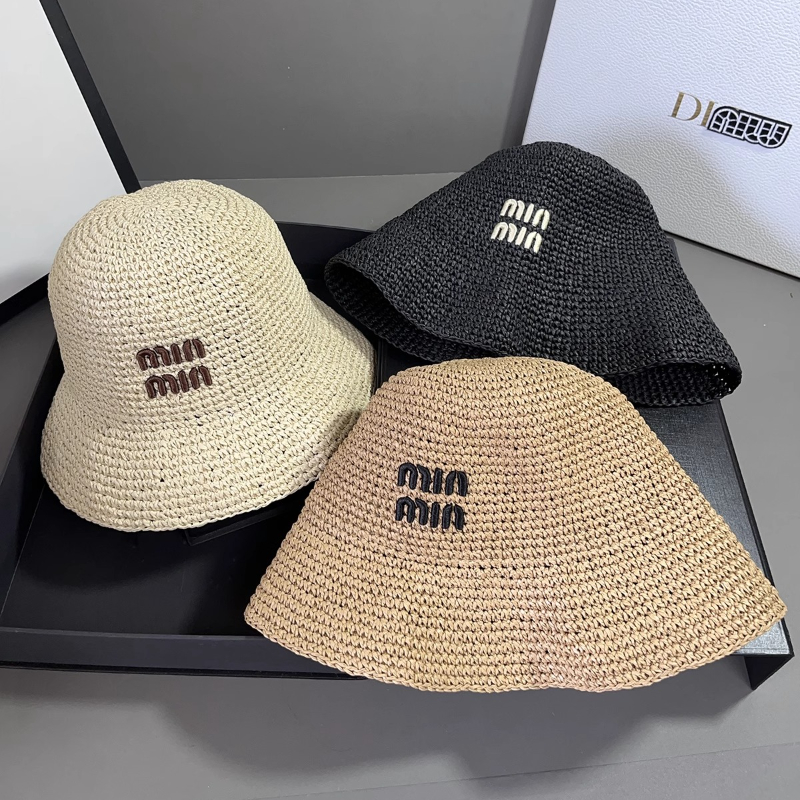 Letter Embroidery Straw Dome B - Hat Floppy Wide บทวิจารณ์และราคา