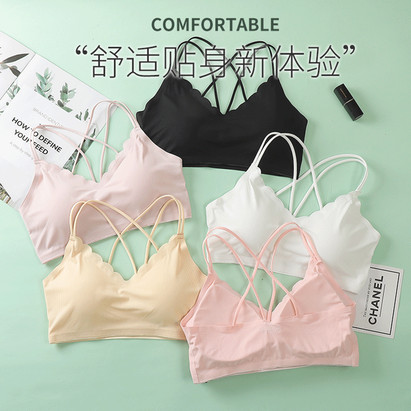 3D Sexy Lingerie Seamless Spor - Bralette Triangle Set บทวิจารณ์และราคา