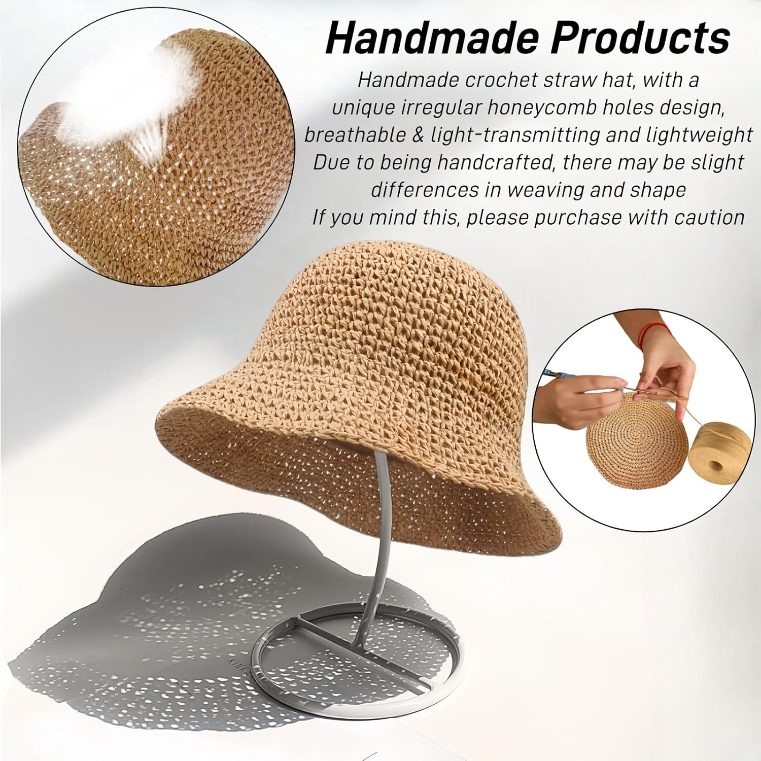 Floppy Big Beach Straw Hats fo - Hat Floppy Wide บทวิจารณ์และราคา