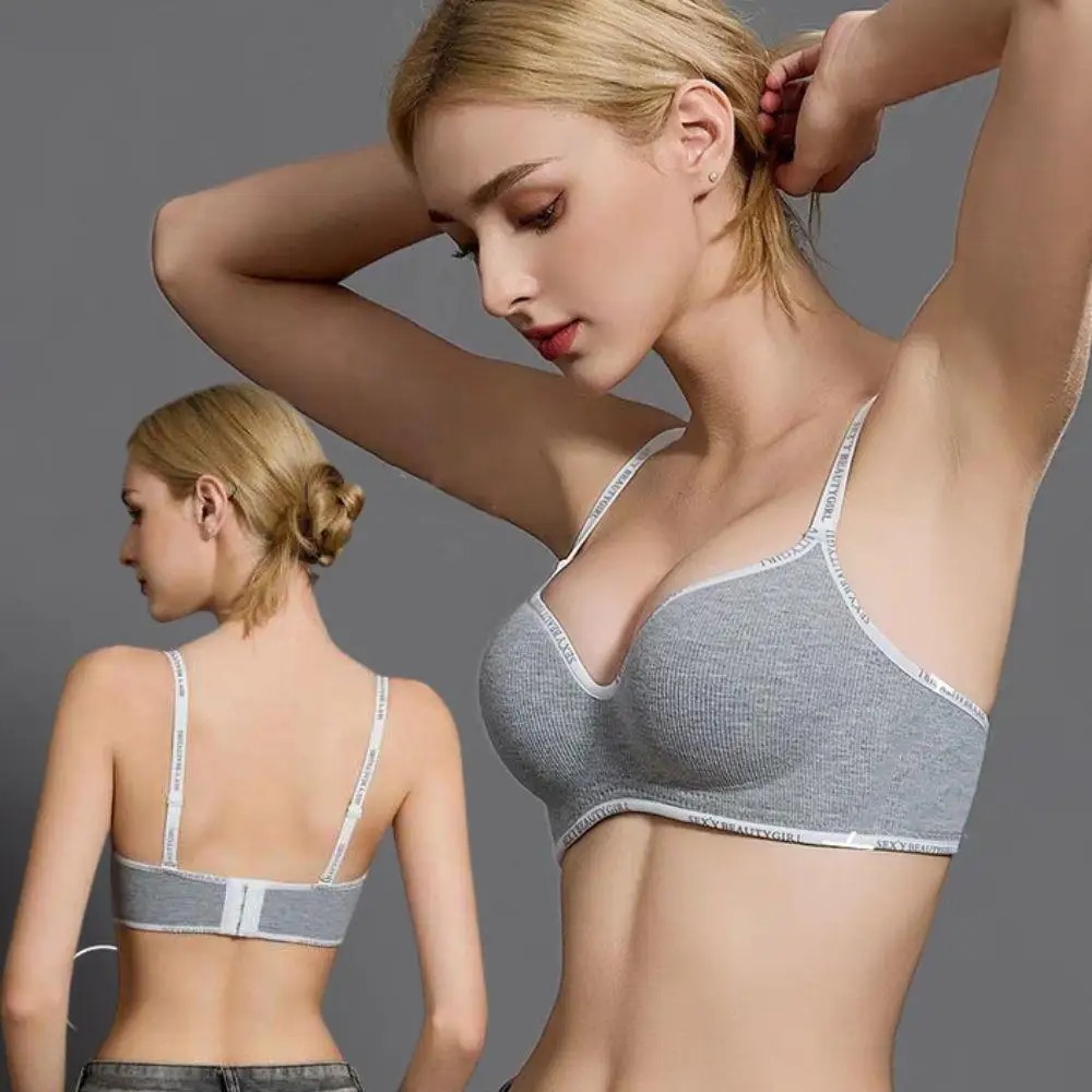 Comfortable Small Breasts Push - Bralette Triangle Set บทวิจารณ์และราคา