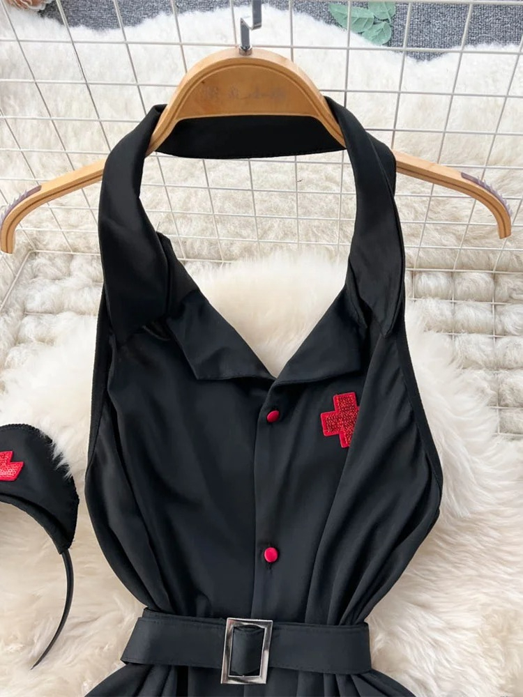 Erotic Fashion Sexy Halter Lin - Maxi Dress Halter บทวิจารณ์และราคา