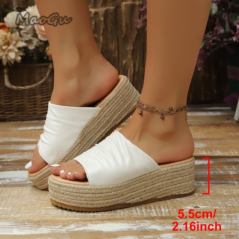 Women's Ruched Espadrille Wedg - Wedge Espadrille Women บทวิจารณ์และราคา