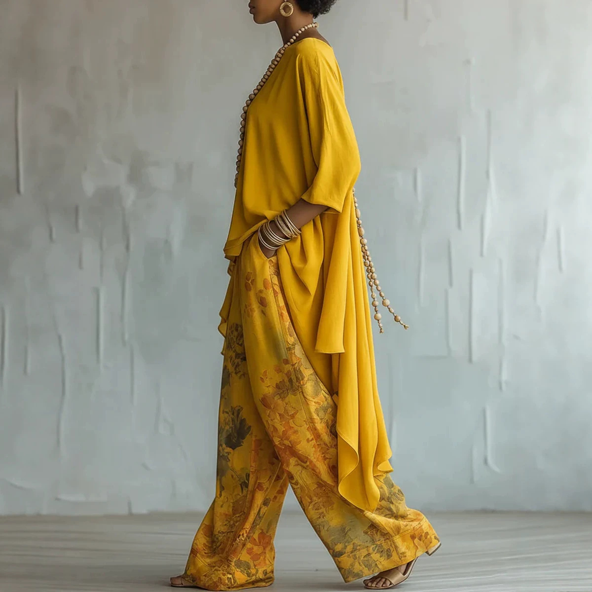 Women's 2-Piece Linen Outfit S - Linen Pant Wide บทวิจารณ์และราคา