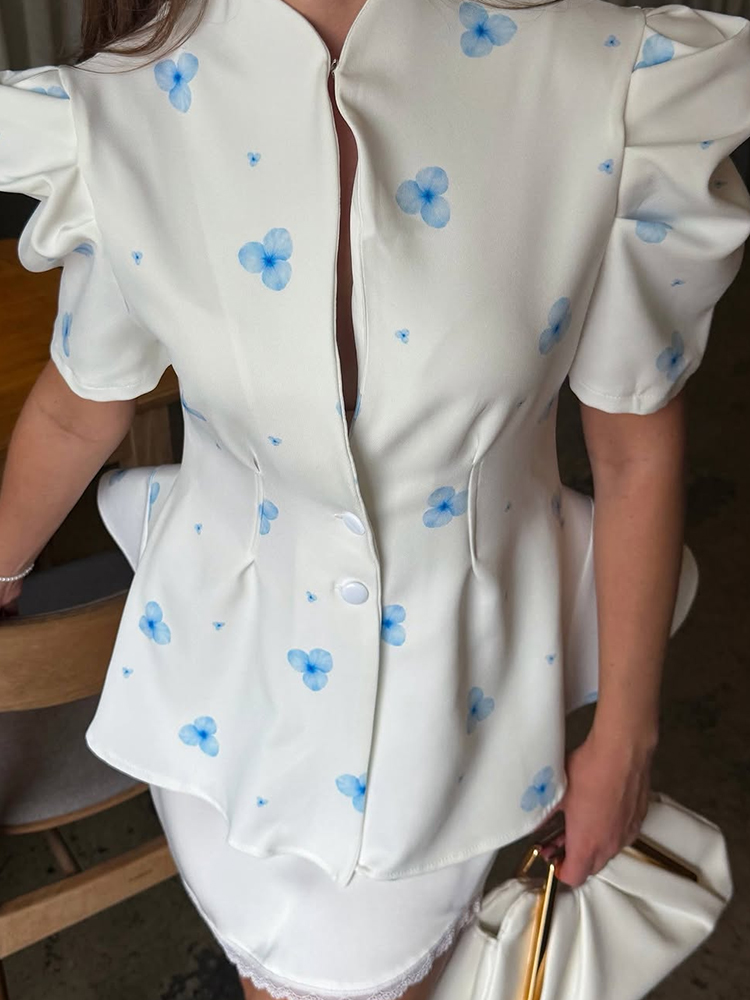 Elegant Satin Floral Print Wom - Romper Floral Print บทวิจารณ์และราคา