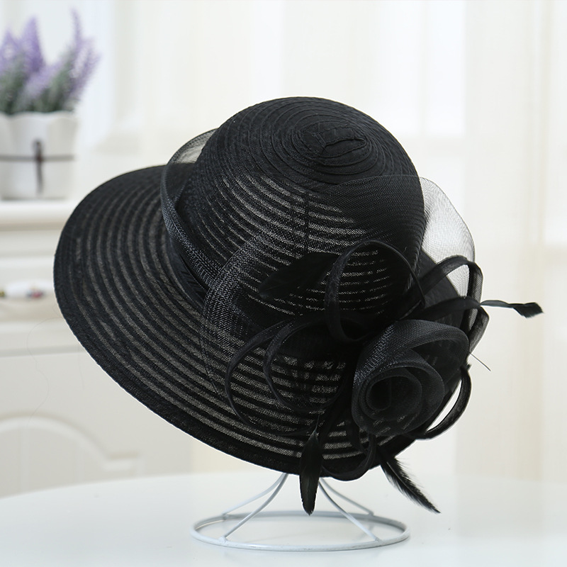Elegant Summer Wide Brim Women - Hat Floppy Wide บทวิจารณ์และราคา