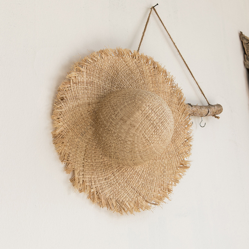 Women Raffia Straw Sun Hat Wid - Hat Floppy Wide บทวิจารณ์และราคา