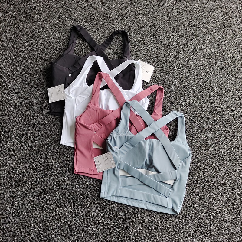 Women Sports Bra Top Push Up F - Bralette Triangle Set บทวิจารณ์และราคา