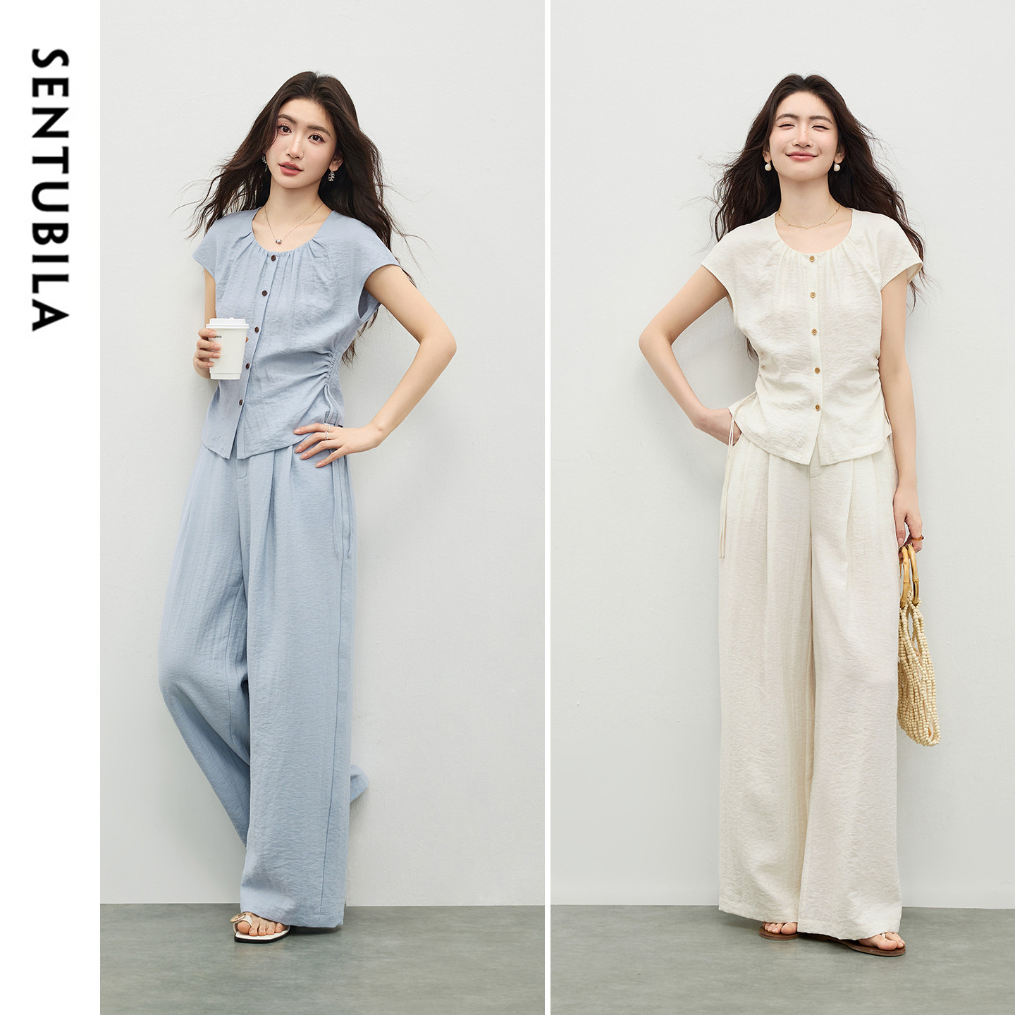 SENTUBILA Women's Linen Summer - Linen Pant Wide บทวิจารณ์และราคา