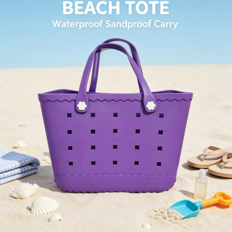 Large EVA Beach Tote Bag Perfo - Tote Bag Beach บทวิจารณ์และราคา