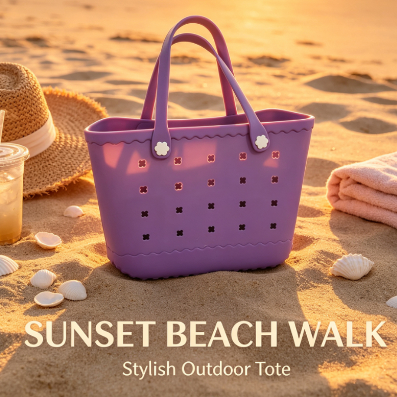 Large EVA Beach Tote Bag Perfo - Tote Bag Beach บทวิจารณ์และราคา