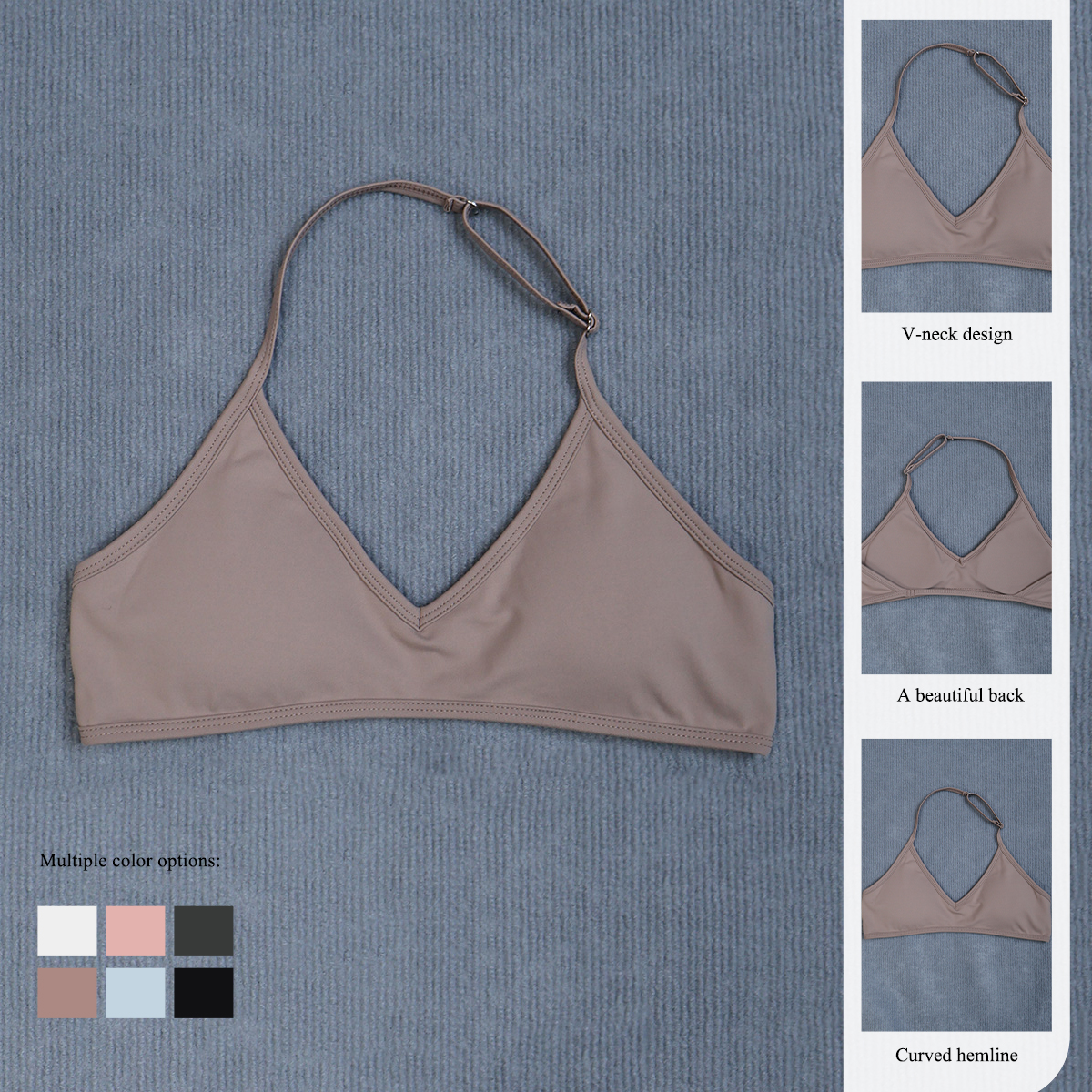 Women's Summer Halter Neck Pad - Crop Top Crochet บทวิจารณ์และราคา