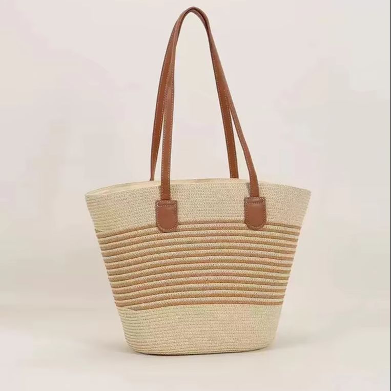 CLAREGQI  Women's Striped Stra - Tote Bag Beach บทวิจารณ์และราคา