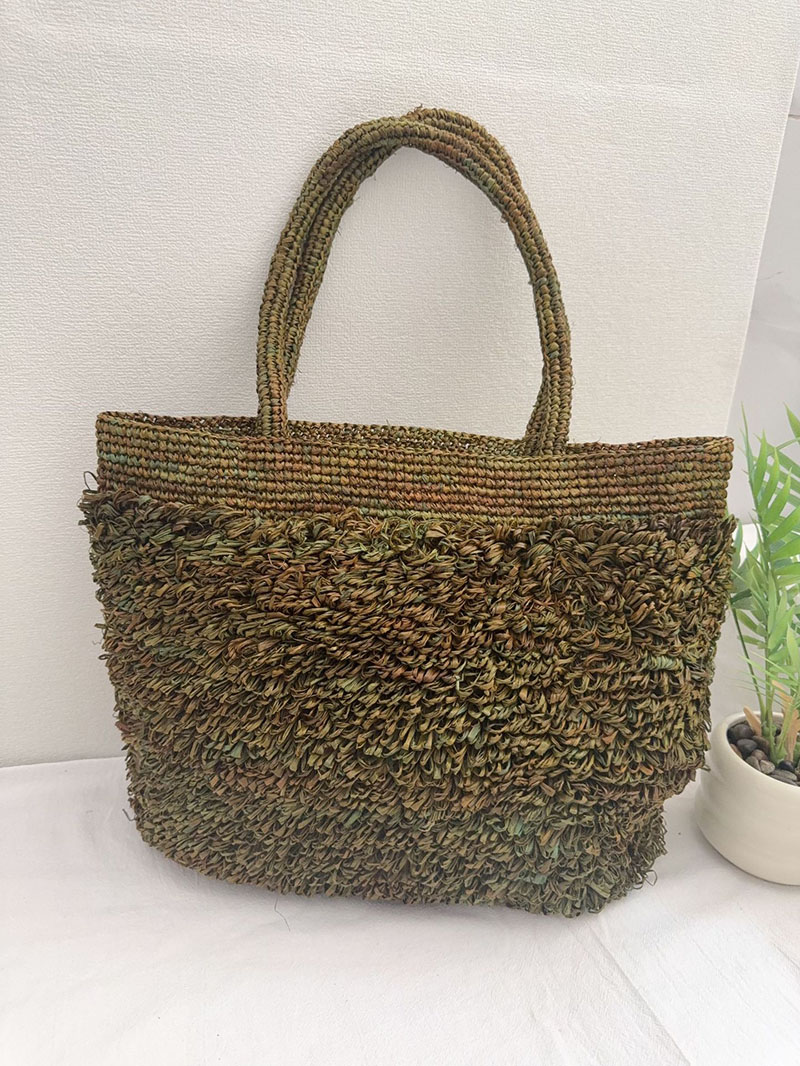 Luxury Raffia Straw Bag Bohemi - Crochet Bag Raffia บทวิจารณ์และราคา