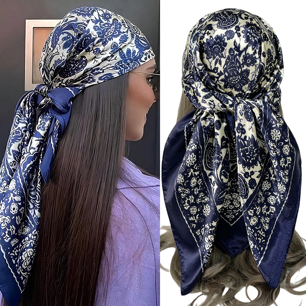 90*90cm Hijab Scarves Women Ca - Headband Summer Knit บทวิจารณ์และราคา