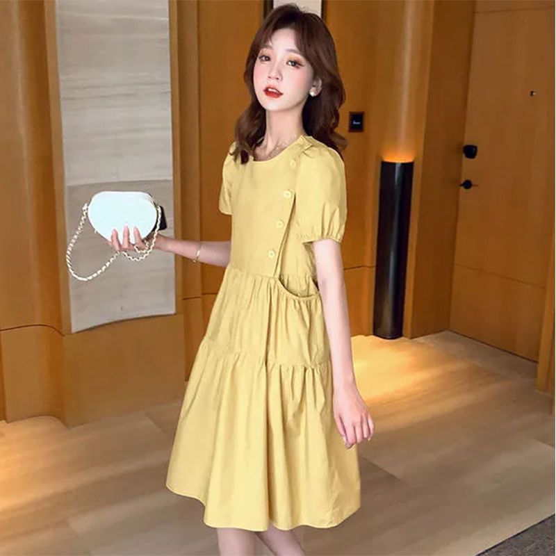 2025 Loose Elegant Korean Casu - Linen Dress Wrap บทวิจารณ์และราคา