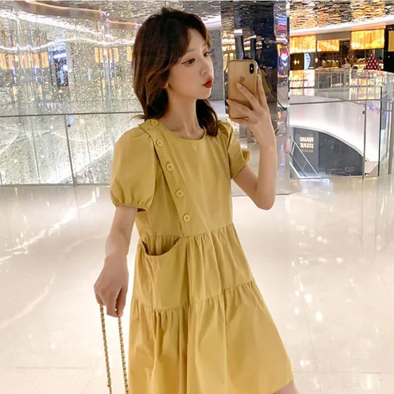 2025 Loose Elegant Korean Casu - Linen Dress Wrap บทวิจารณ์และราคา