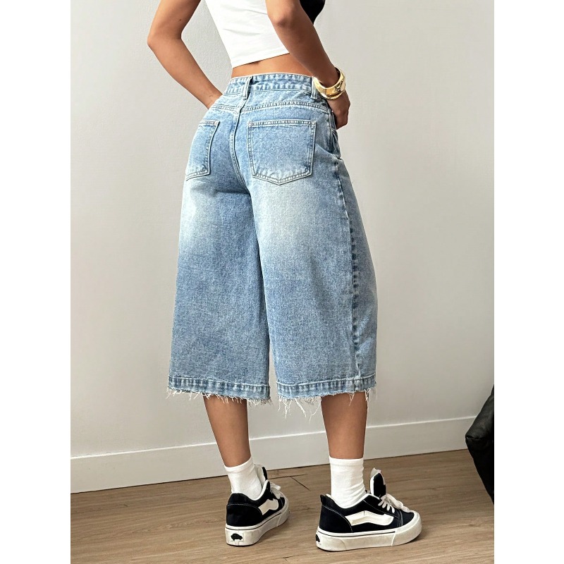 2026 Women's Fashion Frayed He - Shorts Denim Frayed บทวิจารณ์และราคา